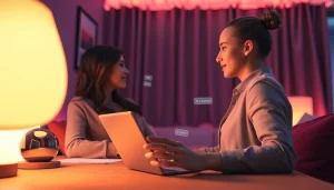 Engage with the thrill of ai chat porn in an inviting digital interaction scene.