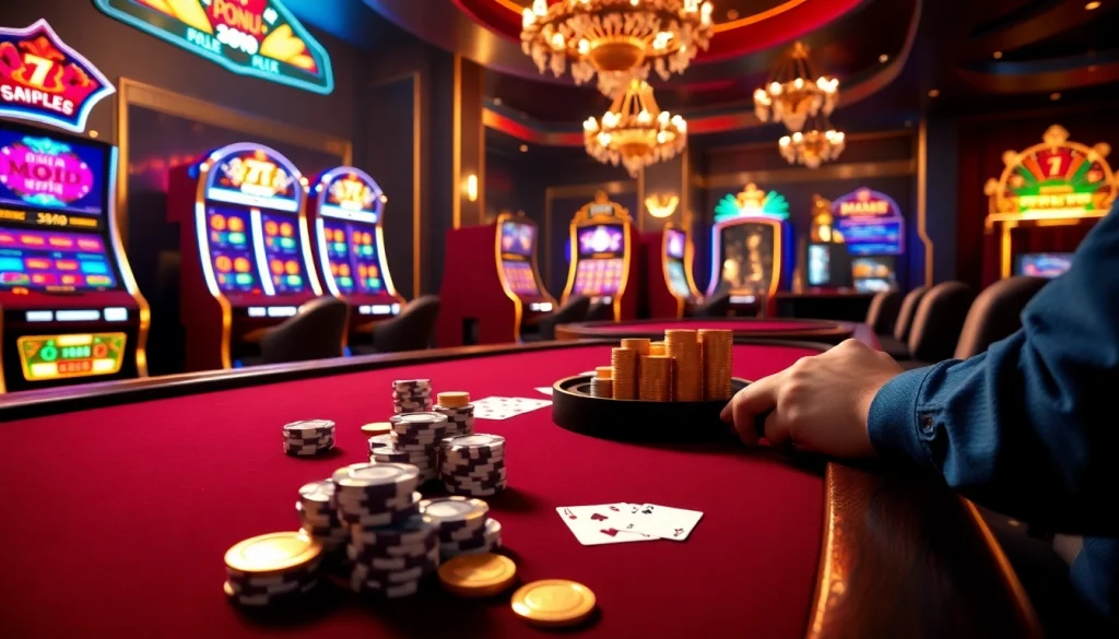 Experience the thrill of online gambling with https://789betpa.com/, featuring luxurious casino elements like poker chips and slot machines.