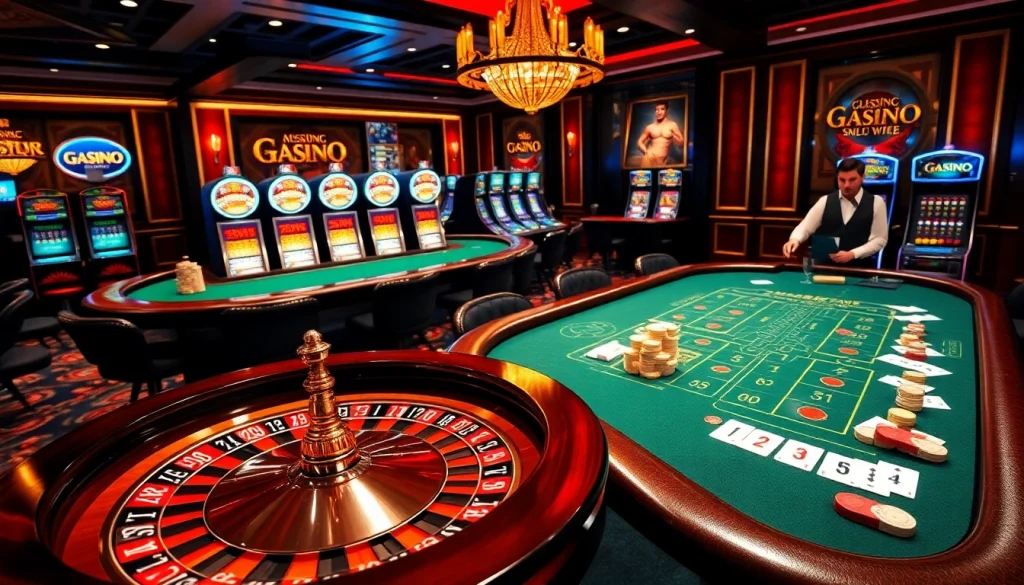 Experience the thrill of betting at https://ga888.at's luxurious casino with roulette, blackjack, and vibrant ambiance.