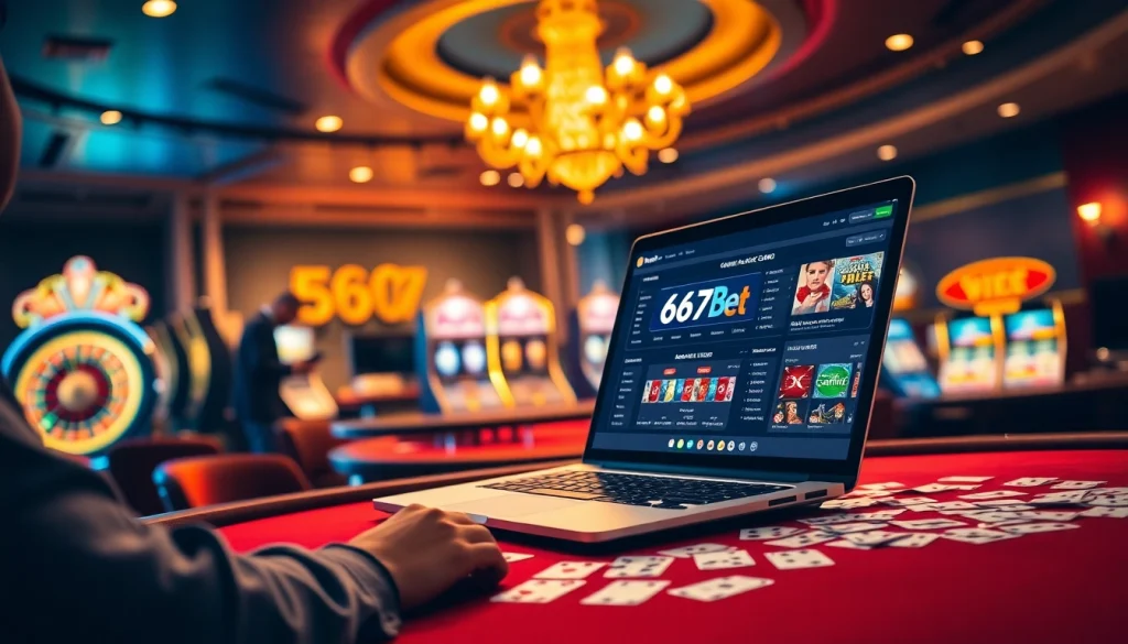 Experience the thrill of betting at 667bet's luxurious online casino.