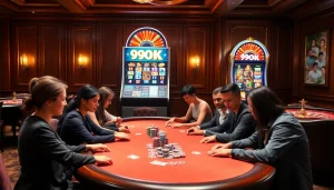 Experience exciting gameplay at 99OK's premier casino with vibrant tables and engaging slot machines.