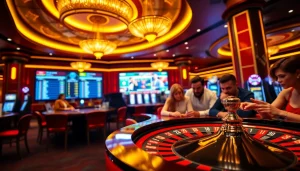 Showcasing the excitement at meilleurs sites de paris sportifs with vibrant casino gaming elements.