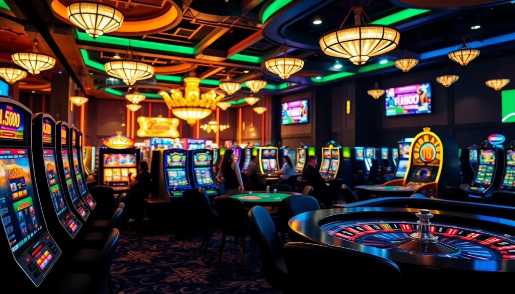 Gagnez avec des jeux de casino en ligne dans un environnement élégant et lumineux.