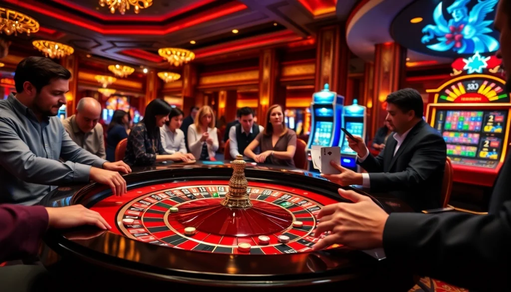 Experience the thrill of the roulette table in an upscale casino setting with C168 elements.