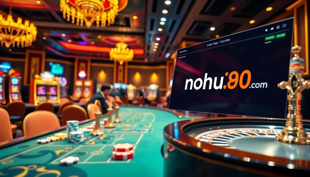Nohu90 com provides an exhilarating gaming experience with engaging slot machines and vibrant casino tables.