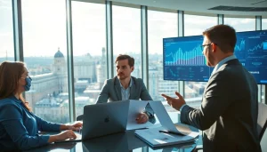 Analyse approfondie de l'économie française dans un bureau moderne.