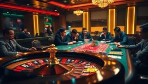 Soi cầu lô kép miễn phí predicts winning strategies at a vibrant casino poker table.