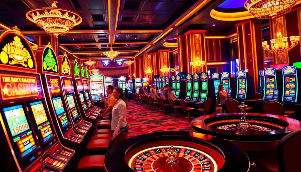 Profitez des jeux sur un casino en ligne avec des environnements éblouissants et des joueurs heureux.