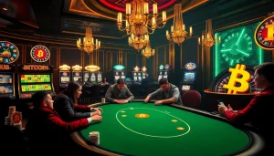 Des parties excitantes dans les casinos Bitcoin avec des passionnés de poker et des machines à sous dynamiques.