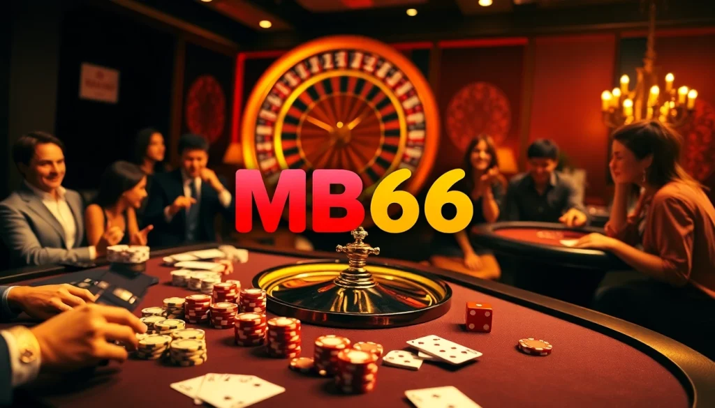 Engaging gamblers at the MB66 online casino with lively poker gameplay and exciting betting options.