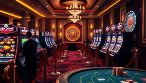 Experience thrilling gambling action at u888 with vibrant tables and slot machines.
