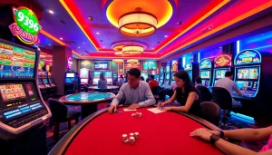 Experience the excitement of gaming at 98win's modern casino with engaging games and vibrant atmosphere.