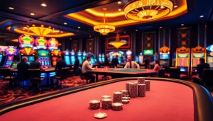 Players engaging in thrilling games at Hay88 Casino with vibrant tables and exciting atmosphere.