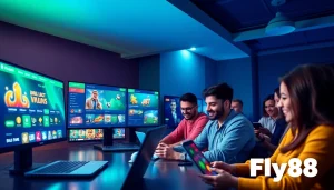 Explore the user-friendly Fly88 platform interface showcasing exciting betting games.