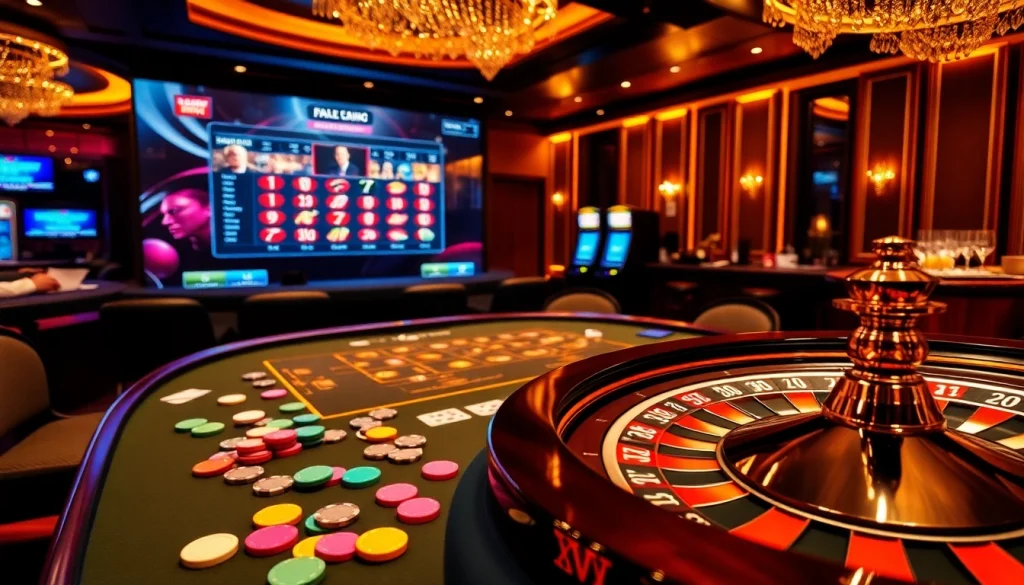 Experience thrilling gameplay at https://parcelforce.uk.com/ with vibrant casino gaming tables and iconic elements.