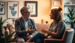 Understand depression symptoms discussed in a warm counseling session.