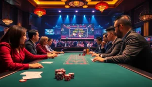 Watch xem đá gà trực tiếp in an engaging live gambling setting with vibrant visuals and professional atmosphere.