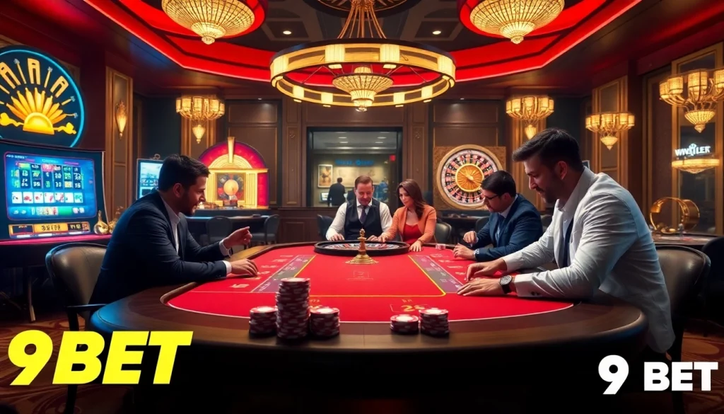 Experience high-stakes gaming at https://9bet.living/ with vibrant casino tables and thrilling action.
