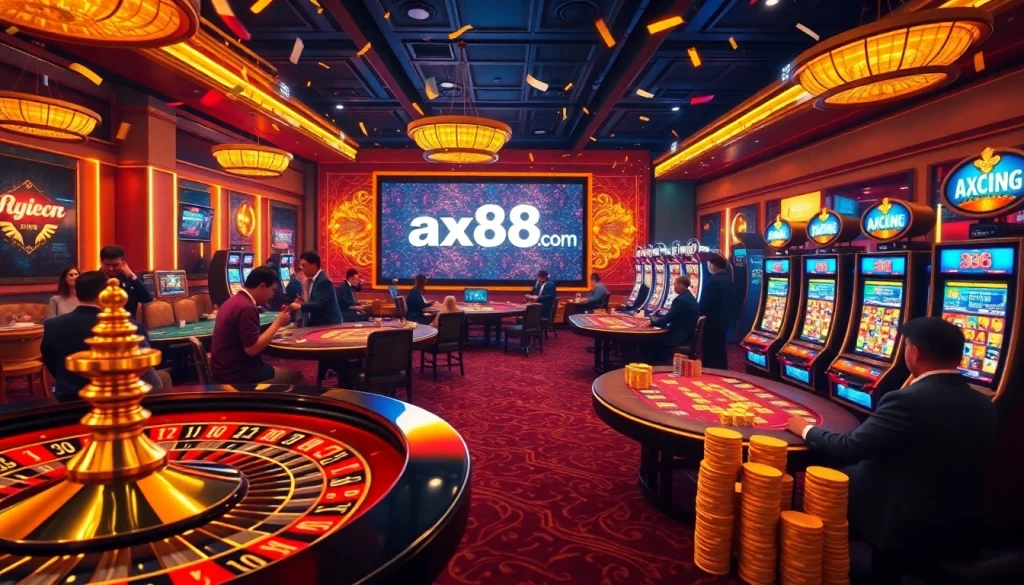 Experience the excitement of ax88.com with players winning big at online casino tables and slot machines.