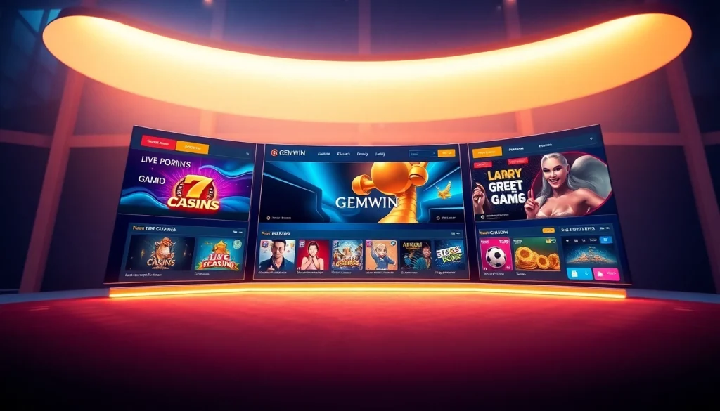 Explore the Gem Win gaming platform, showcasing vibrant games and user-friendly design.