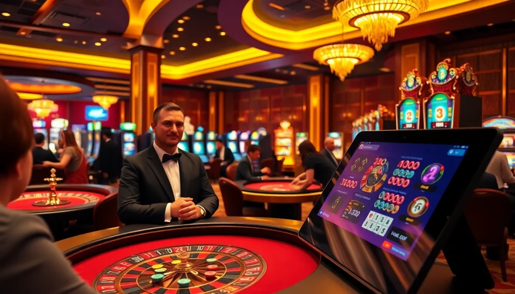 Engagez-vous avec les nouveaux casinos en ligne 2026 à travers des scènes de casino vibrantes mettant en avant la roulette et le jeu en ligne interactif.